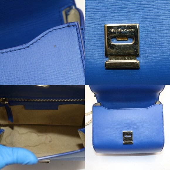 Givenchy Medium Pandora Chain Shoulder Bag - Blue/Gold - Picture 13 of 15